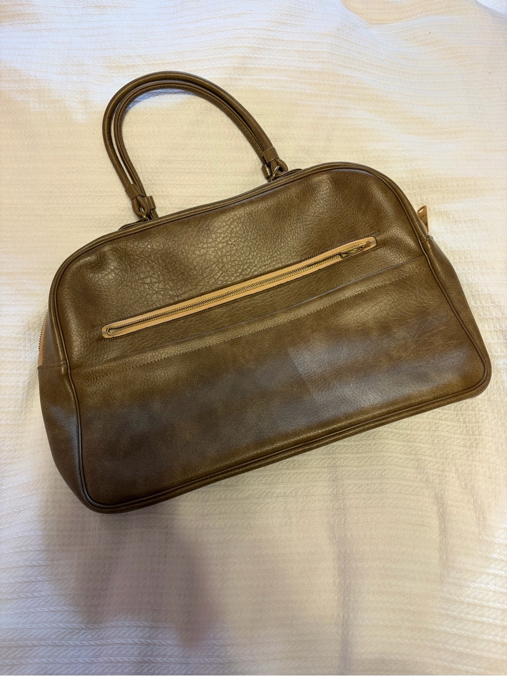 Classic Brown Leather Tote Bag
